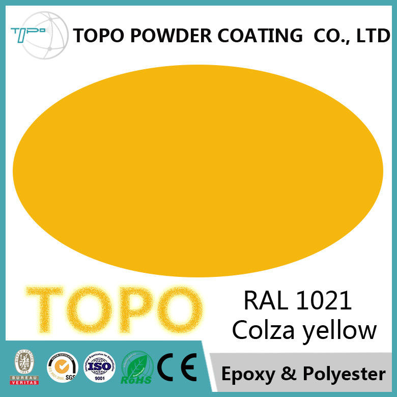 RAL 1021 κίτρινη καθαρή εποξική σκόνη ελαίου κολζά που ντύνει την υψηλή μηχανική απόδοση